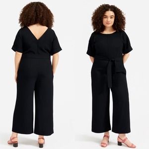 Everlane | The Japanese GoWeave Short-Sleeve Jumpsuit | Black | Sz 8 | NWT